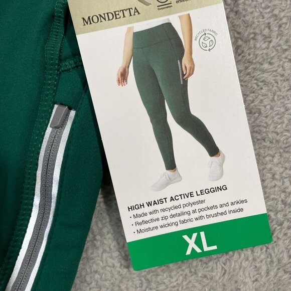 NEW Mondetta Womens XL High Waist Active Leggings  With Pockets H356 - Picture 6 of 7